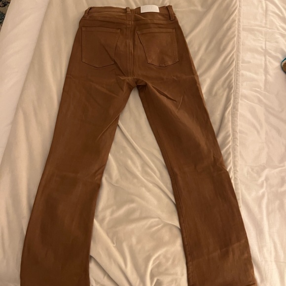 Pistola Coated Leather Flare Jeans - Picture 7 of 8